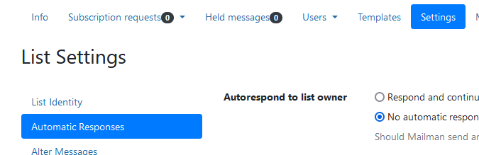 Welcome and Goodbye messages are under Settings > Message acceptance.