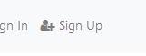 Sign Up button in the top right of the Mailman Web Interface.